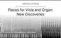 pieces for viola and organ